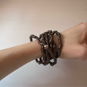 Adjustable Dark Copper Bracelet/Necklace